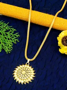 Ramdev Art Fashion Jwellery Gold-Plated Minimal Necklace