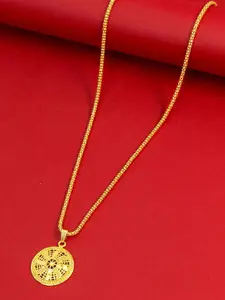 Ramdev Art Fashion Jwellery Gold-Plated Minimal Necklace