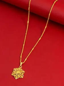 Ramdev Art Fashion Jwellery Gold-Plated Minimal Necklace