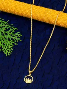 Ramdev Art Fashion Jwellery Gold-Plated Minimal Necklace