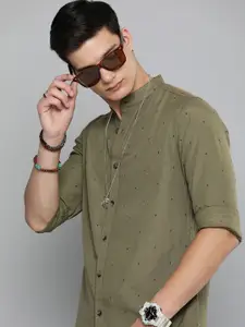 R.Code by The Roadster Life Co. Men Printed Casual Shirt