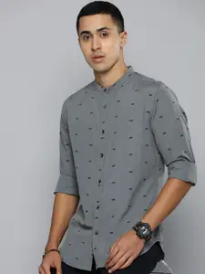 R.Code by The Roadster Life Co. Brand Logo Printed Casual Shirt