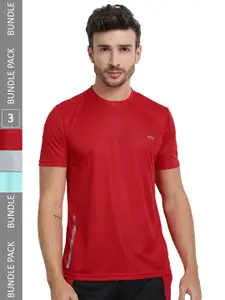 FTX Pack Of 3 Round Neck Casual T-shirt
