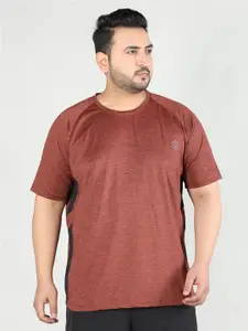 CHKOKKO Plus Size Round Neck Regular Fit T-shirt