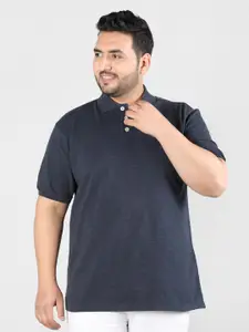 CHKOKKO Plus Size Polo Collar Cotton Sports T-shirt