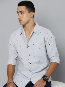 R.Code by The Roadster Life Co. Geometric Printed Casual Shirt