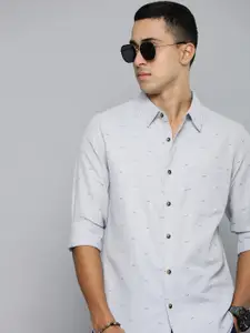 R.Code by The Roadster Life Co. Geometric Printed Casual Shirt