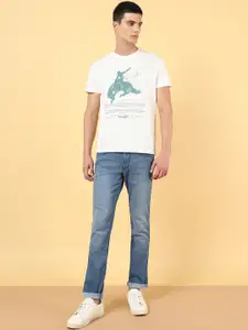 Wrangler Men Low-Rise Skanders Slim Fit Stretchable Jeans