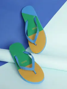 CHUPPS Women Patang Clover Blue Flip Flops