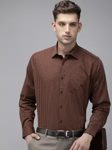 Van Heusen Custom Fit Striped Pure Cotton Formal Shirt