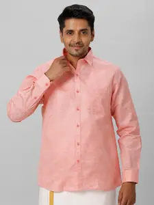 Ramraj Spread Collar Regular Fit Cotton Casual Shirt