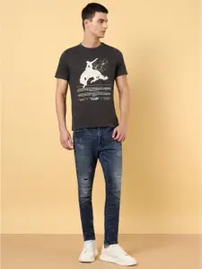 Wrangler Graphic Printed Round Neck Cotton Regular T-shirt