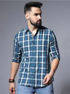 High Star Checked Pure Cotton Cotton Regular Fit Casual Shirt