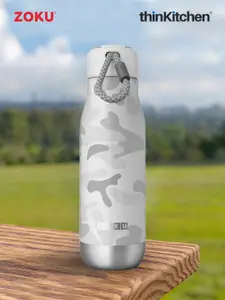 ZOKU Camo White Stainless Steel Water Bottle 533ml