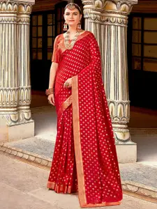 Saree mall Ethnic Motifs Woven Design Zari Sarees