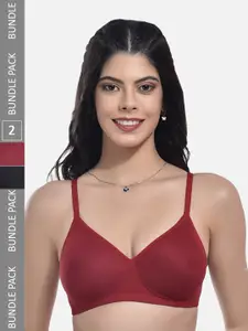 StyFun Pack Of 2 Full Coverage Lightly Padded Bra With All Day Comfort
