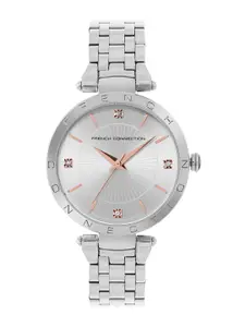 French Connection Women Dial & Stainless Steel Bracelet Straps Analogue Watch- FCP46SM