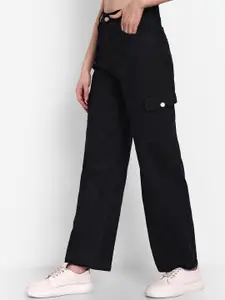 Next One Women Smart High-Rise Clean Look Stretchable Cargo Jeans
