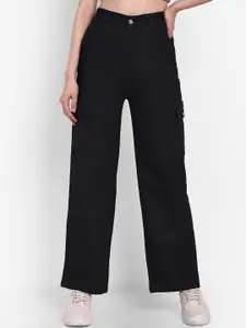 Next One Women Smart Wide Leg High-Rise Stretchable Jeans