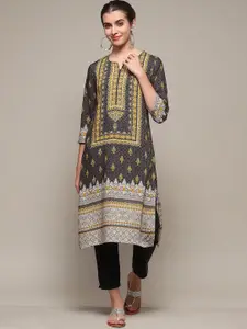 Biba Ethnic Motifs Printed Straight Kurta