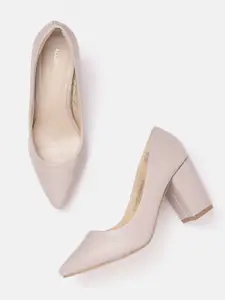 Allen Solly Women Pointed-Toe Block Heel Pumps