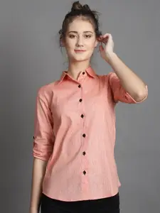 BAESD Comfort Spread Collar Cotton Casual Shirt