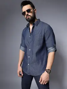 High Star Classic Solid Pure Cotton Casual Shirt
