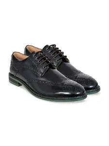 HX London Men Textured Formal Brogues
