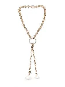 ODETTE Gold-Plated Pearl Beaded Necklace
