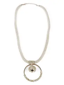 ODETTE Gold-Plated Stone Studded Necklace