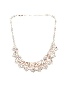 ODETTE Gold-Plated Stone-Studded Necklace