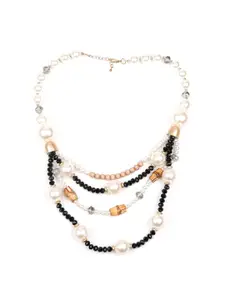 ODETTE Pearls Beaded Layered Necklace