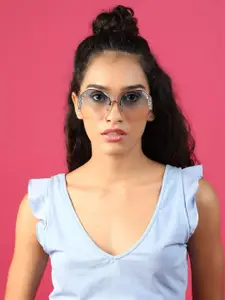 ODETTE Women Oversized Sunglasses With UV Protected Lens