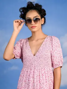 ODETTE Women Rectangle Sunglasses With UV Protected Lens