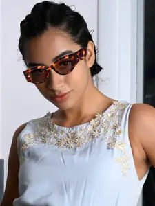 ODETTE Women Round Sunglasses With UV Protected Lens DIW255