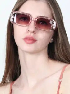 ODETTE Women Oversized Rectangular Sunglasses With UV Protected Lens