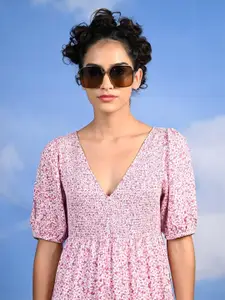 ODETTE Women Oversized Sunglasses With UV Protected Lens NEW153