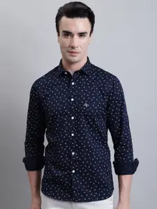 Cantabil Comfort Floral Printed Opaque Cotton Casual Shirt