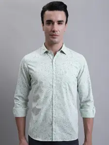 Cantabil Comfort Abstract Opaque Printed Cotton Casual Shirt