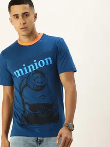 Kook N Keech Men Minions Printed Pure Cotton T-shirt