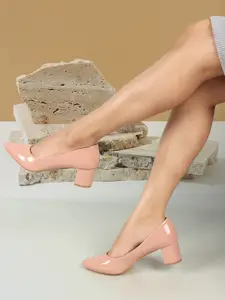 ICONICS Pointed Toe Work Block Pumps