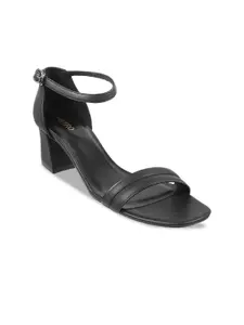 Metro Open Toe Block Heels