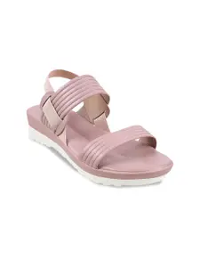 Metro Textured Comfort Heels With Backstrap