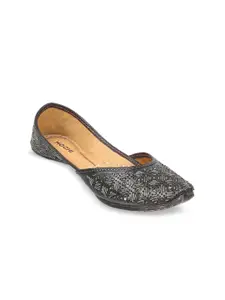 Mochi Embellished Mojaris Flats