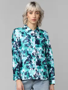 ONLY Women Printed Satin Casual Shirt