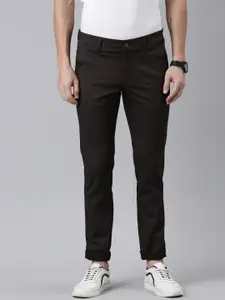 Chennis Men Mid-Rise Relaxed Slim Fit Easy Wash Pure Cotton Trousers