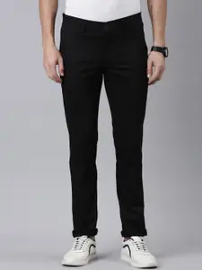 Chennis Men Mid-Rise Relaxed Slim Fit Easy Wash Pure Cotton Trousers