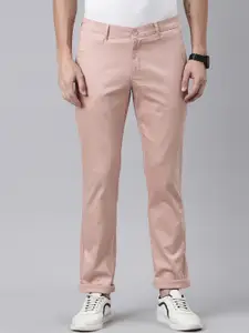 Chennis Men Mid-Rise Relaxed Slim Fit Easy Wash Pure Cotton Trousers