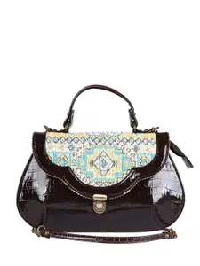 RUDHIRA Leather Half Moon Satchel