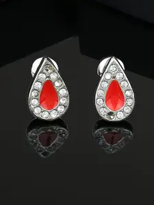 Estele Gold-Plated Teardrop Shaped Studs Earrings